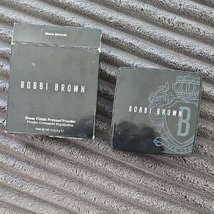 Bobbi Brown Black Sheer Finish Pressed Powder Compact with Crest Detail
